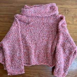 Free People Beach Crop Spring Lightweight Sweater